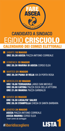 Calendario Comizi Elettorali