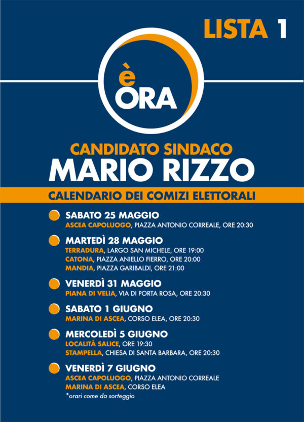 Calendario Comizi Elettorali